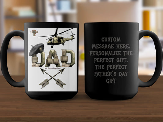 Personalized Father's Day Gift Helicopter Dad Mug product