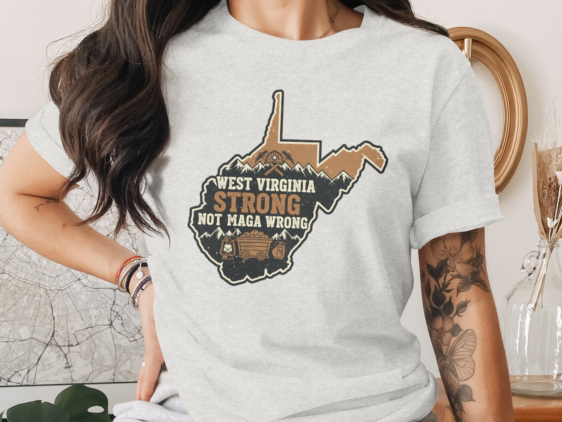 West Virginia Strong Not Maga Wrong T-shirt product