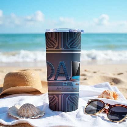 Personalized Beach Design Tumbler for Coffee Tea product