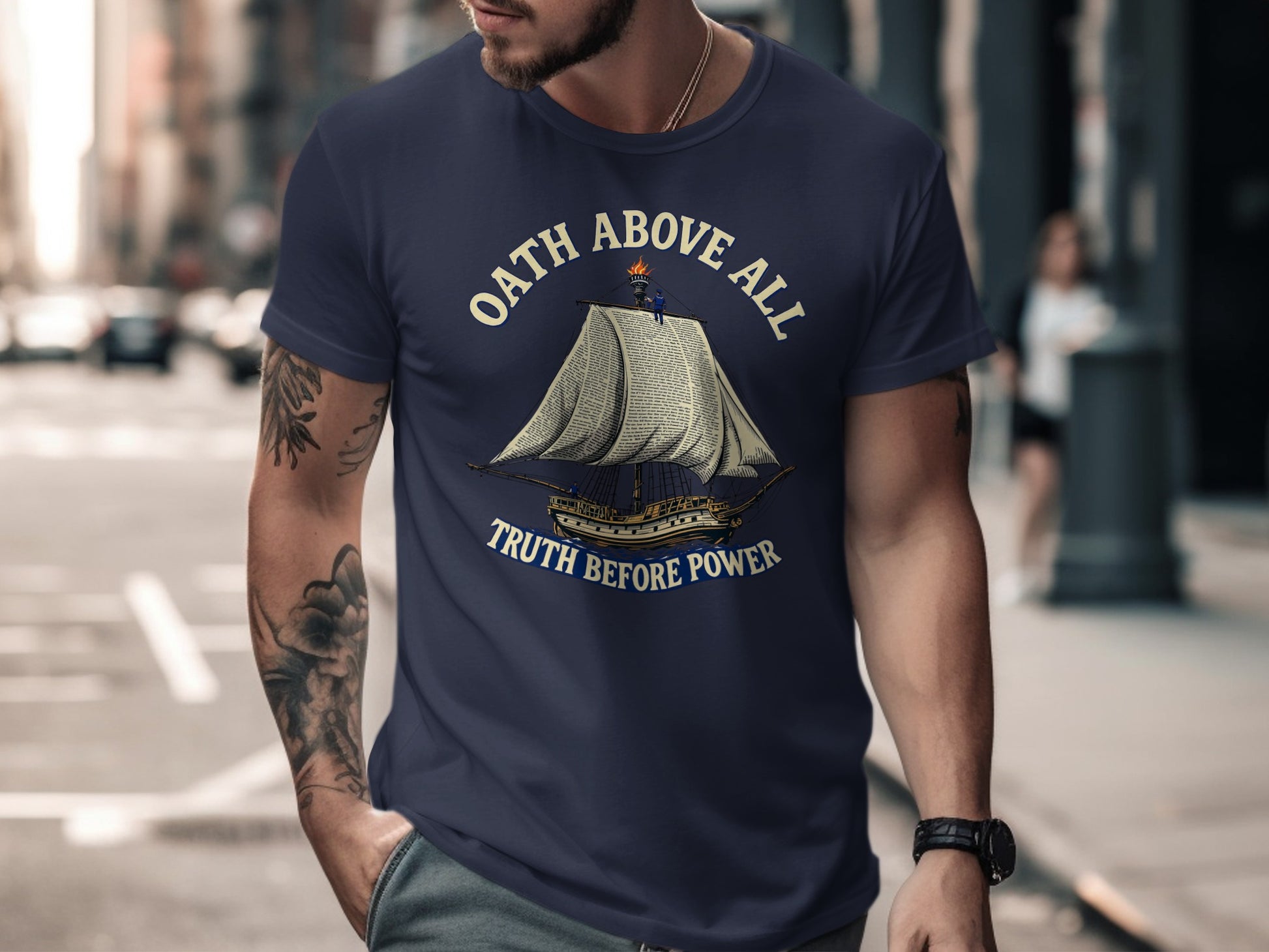 Oath Above All Truth Before Power Statement Shirt