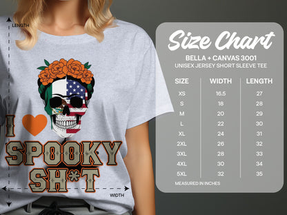 I Love Spooky Sh*t Skull Unisex Shirt product