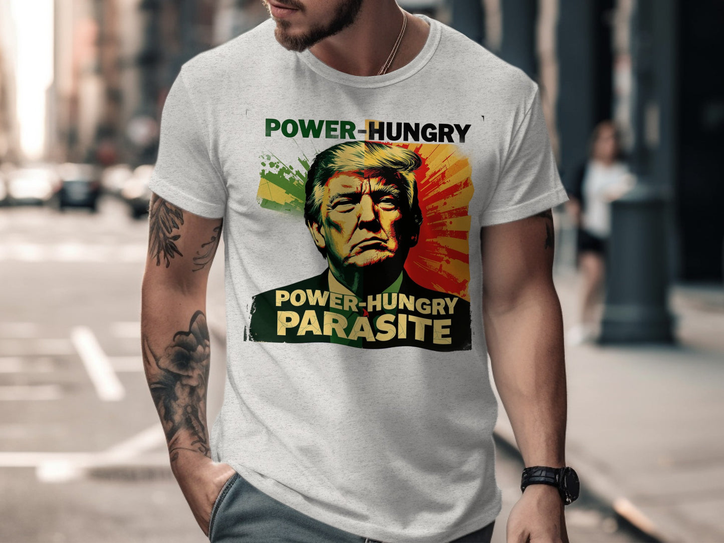Power-Hungry Parasite Graphic Tee shirt product type
