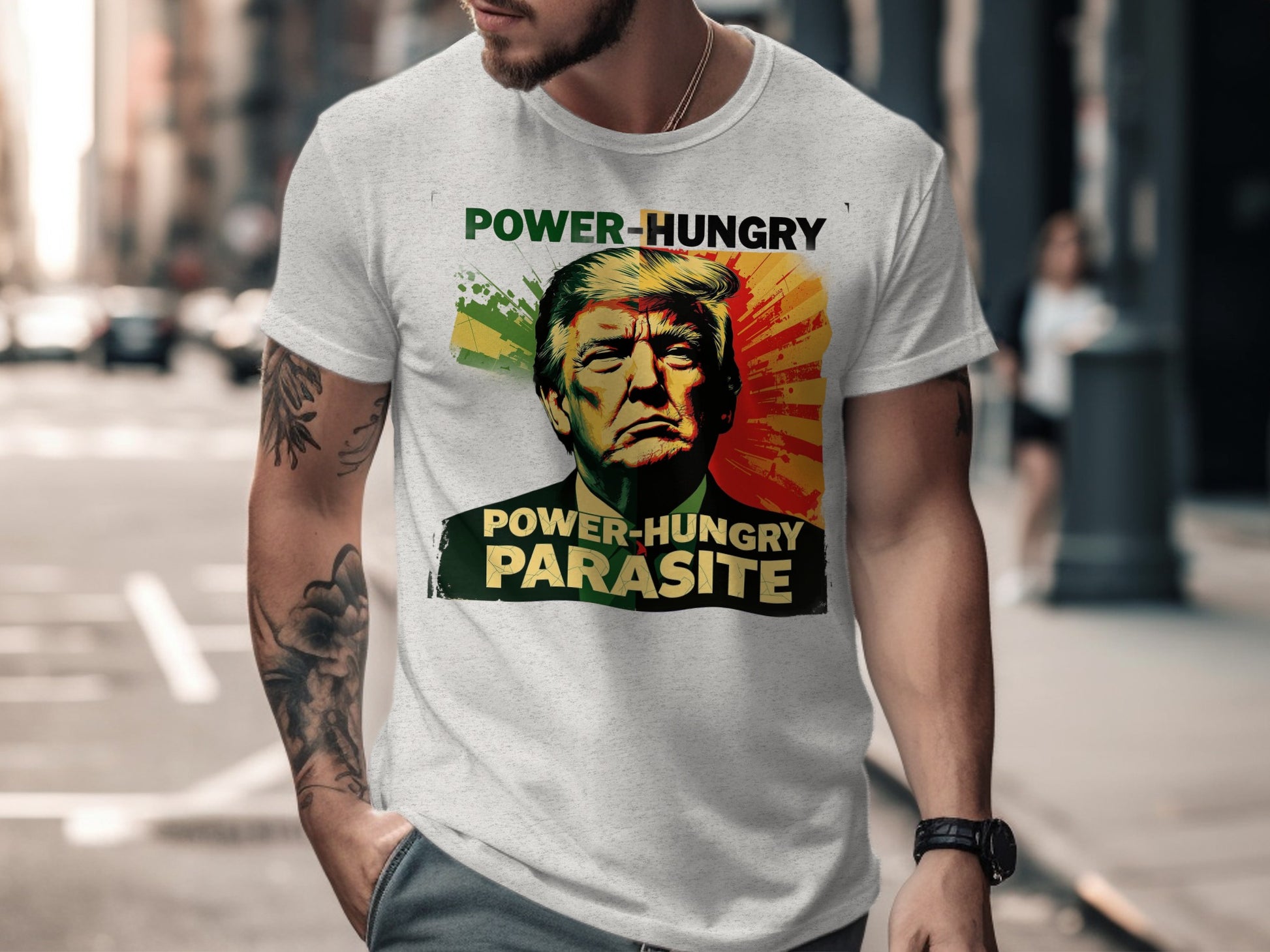 Power-Hungry Parasite Graphic Tee shirt product type