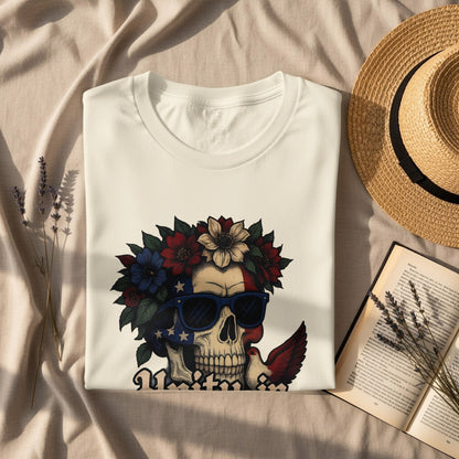 USA Skull Sunglasses Graphic Tee product type