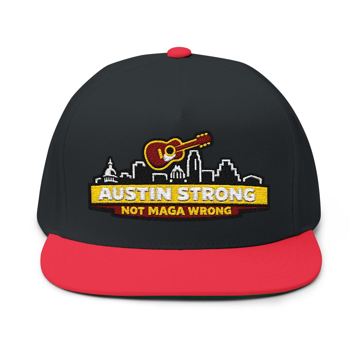 Austin Strong Not MAGA Wrong Embroidered Hat