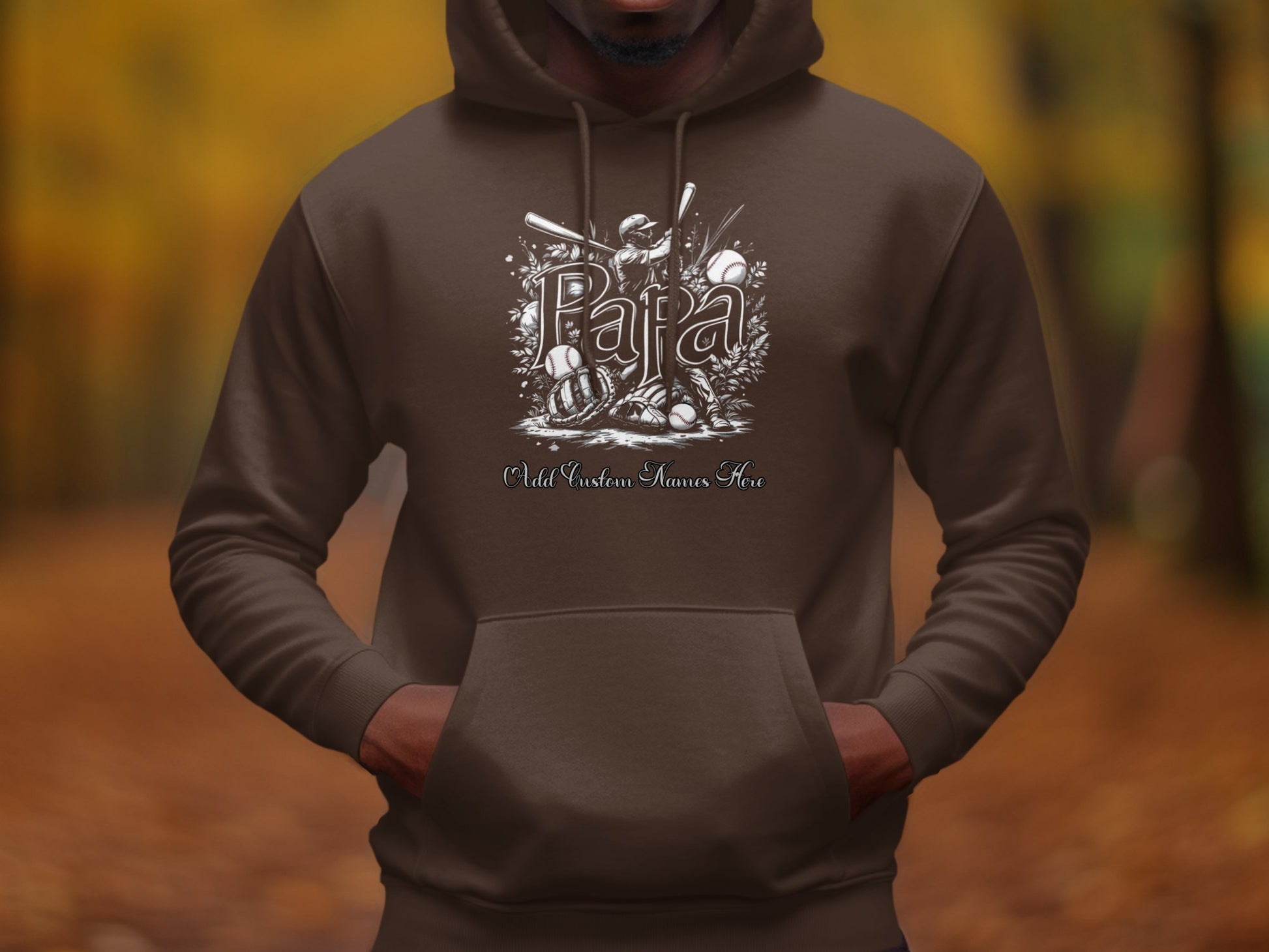 Papa Crewneck with Artistic Sports Graphic product