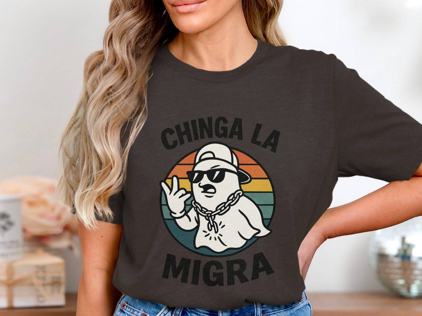 Chinga La Migra Graphic Tee Statement Shirt product