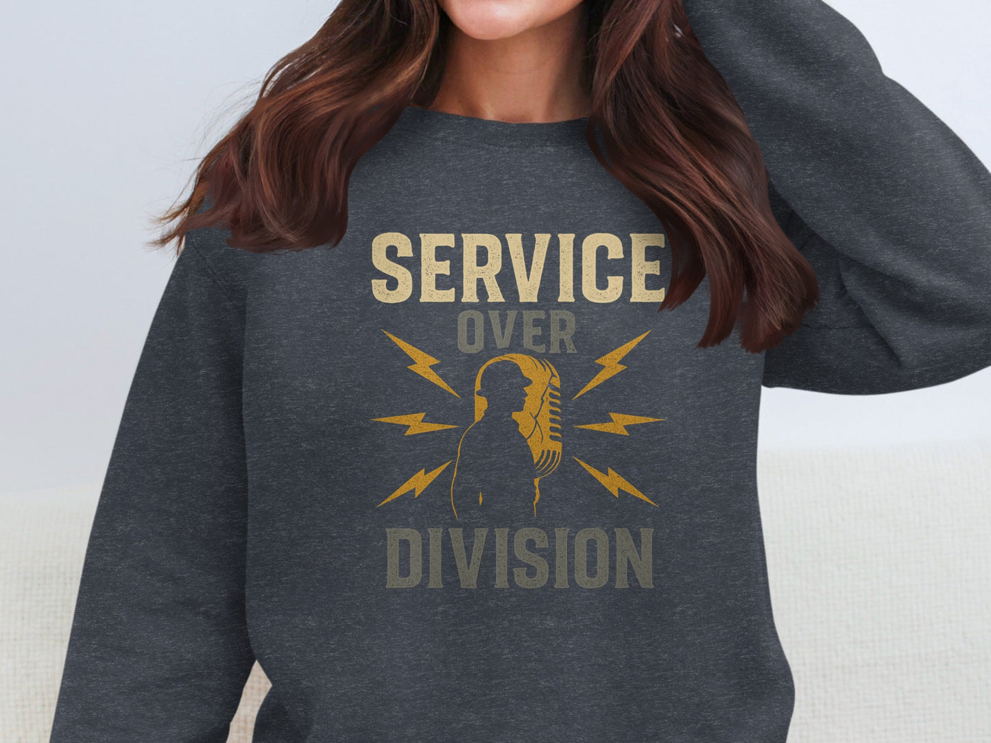 Service Over Division Print Sweatshirt product type