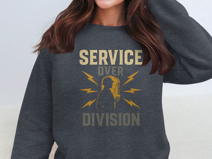 Service Over Division Print Sweatshirt product type