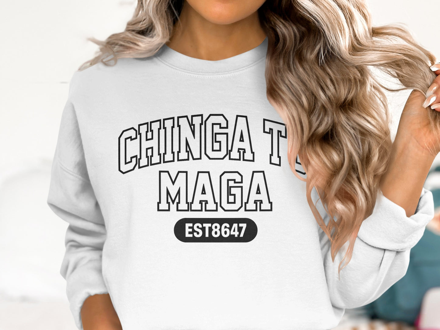 Chinga Tu Maga EST8647 Stylish Sweatshirt for Fashionable Wear