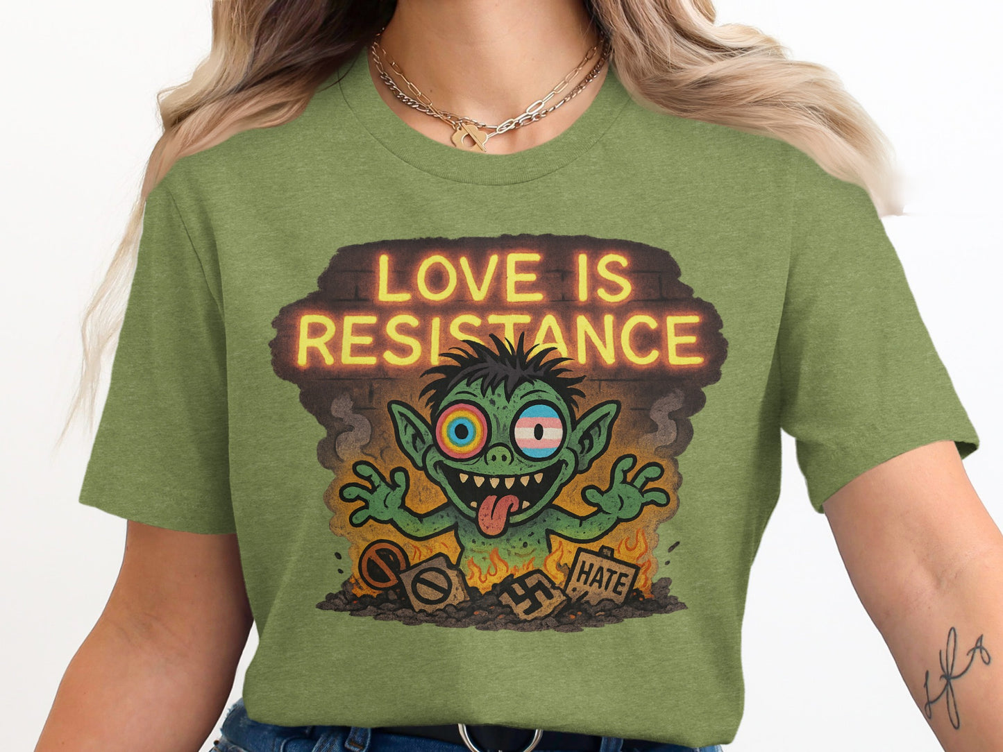 Love Is Resistance Graphic Tee Shirt product