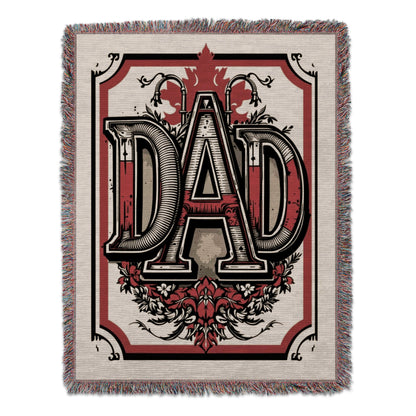 Vintage Dad Tapestry Throw Blanket Gift Product