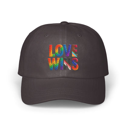 Vibrant Love Wins Rainbow Embroidered Hat product