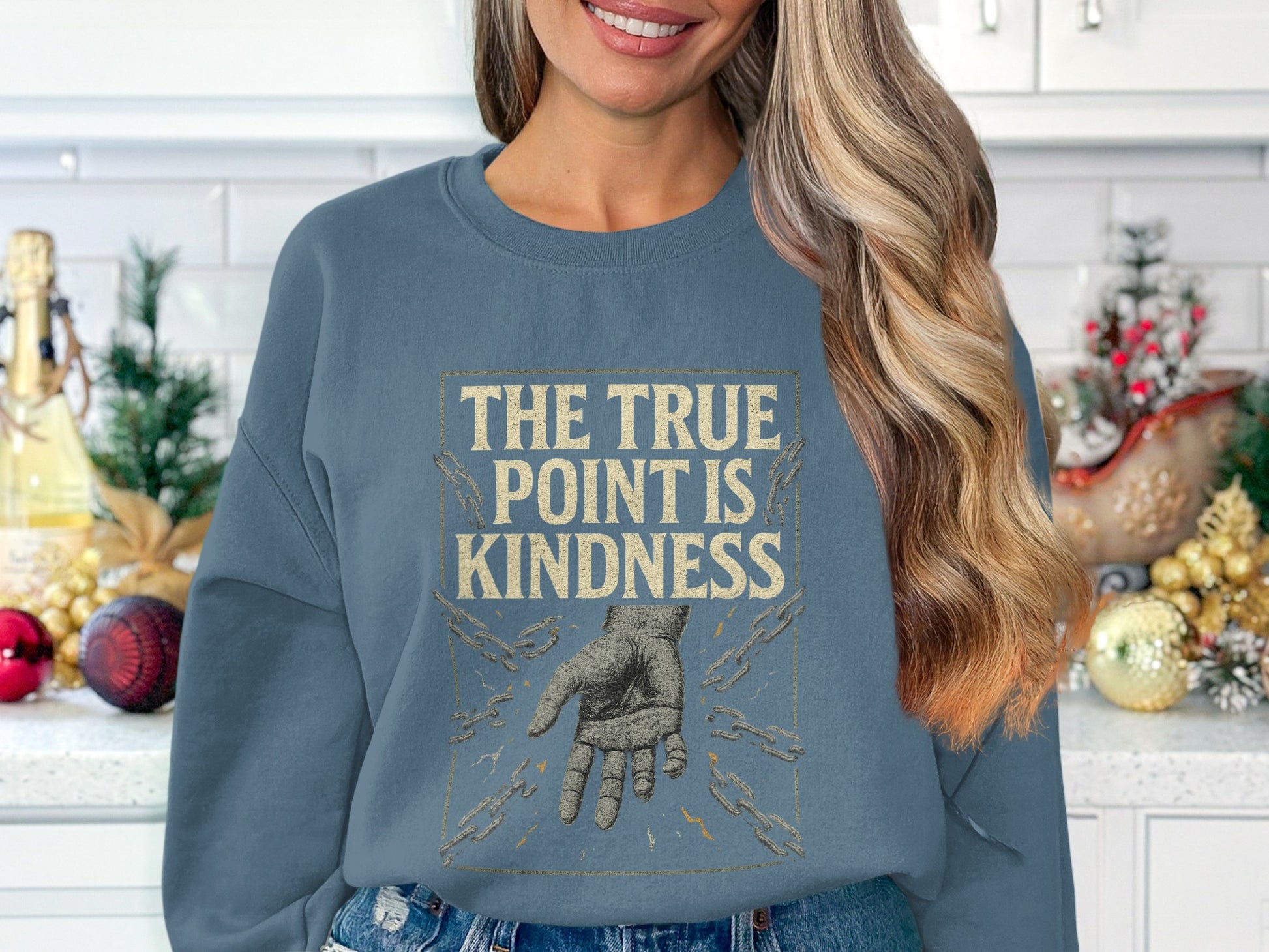 The True Point Is Kindness Graphic Sweatshirt product