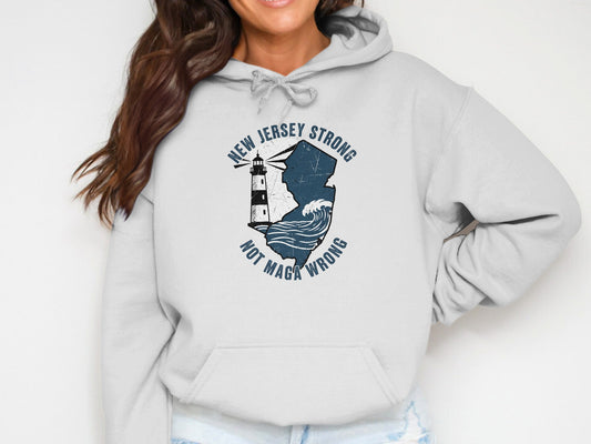 New Jersey Strong Not Magy Wrong Hoodie product type