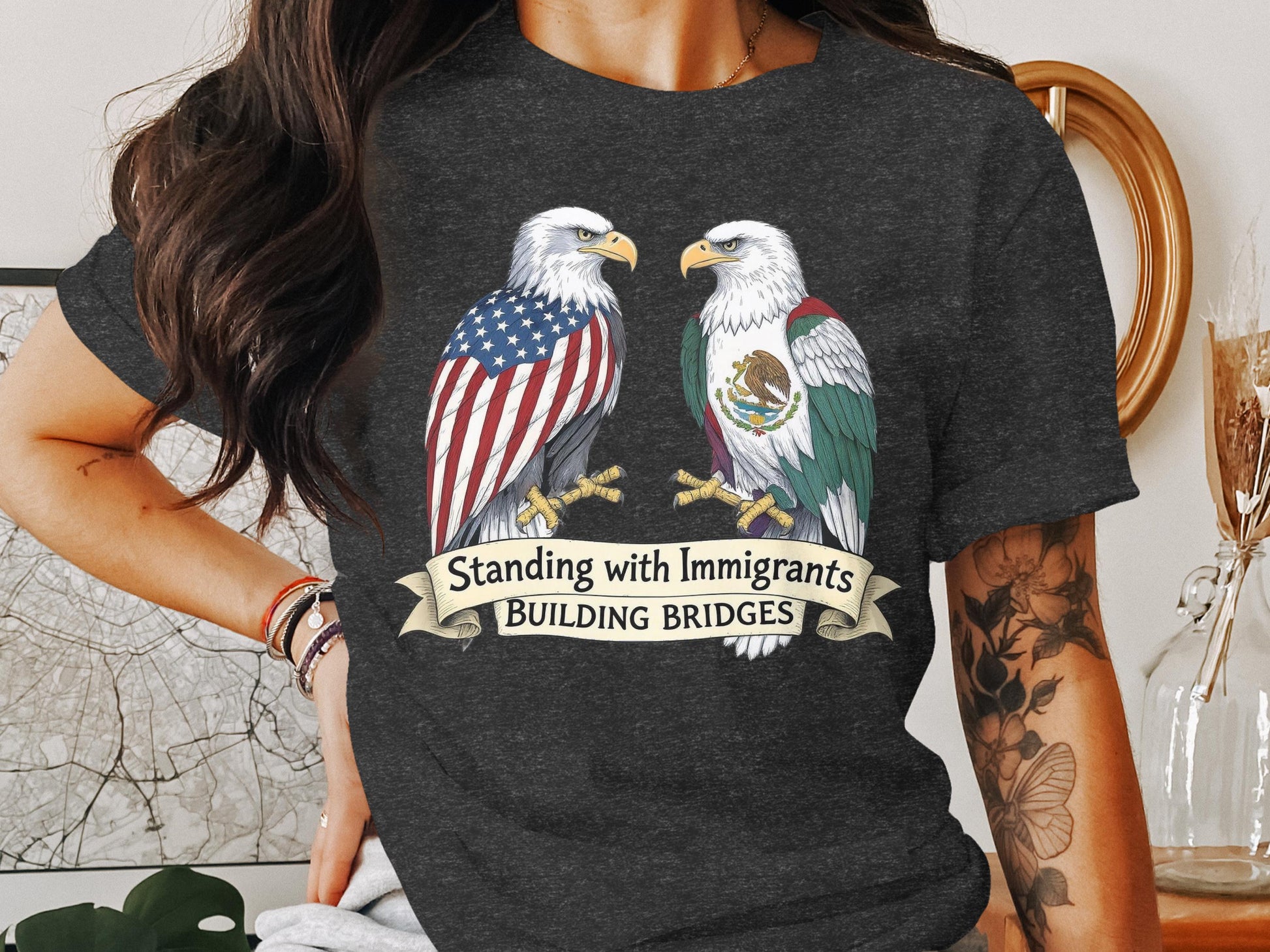 Standing with Immigrants Building Bridges t-shirt product
