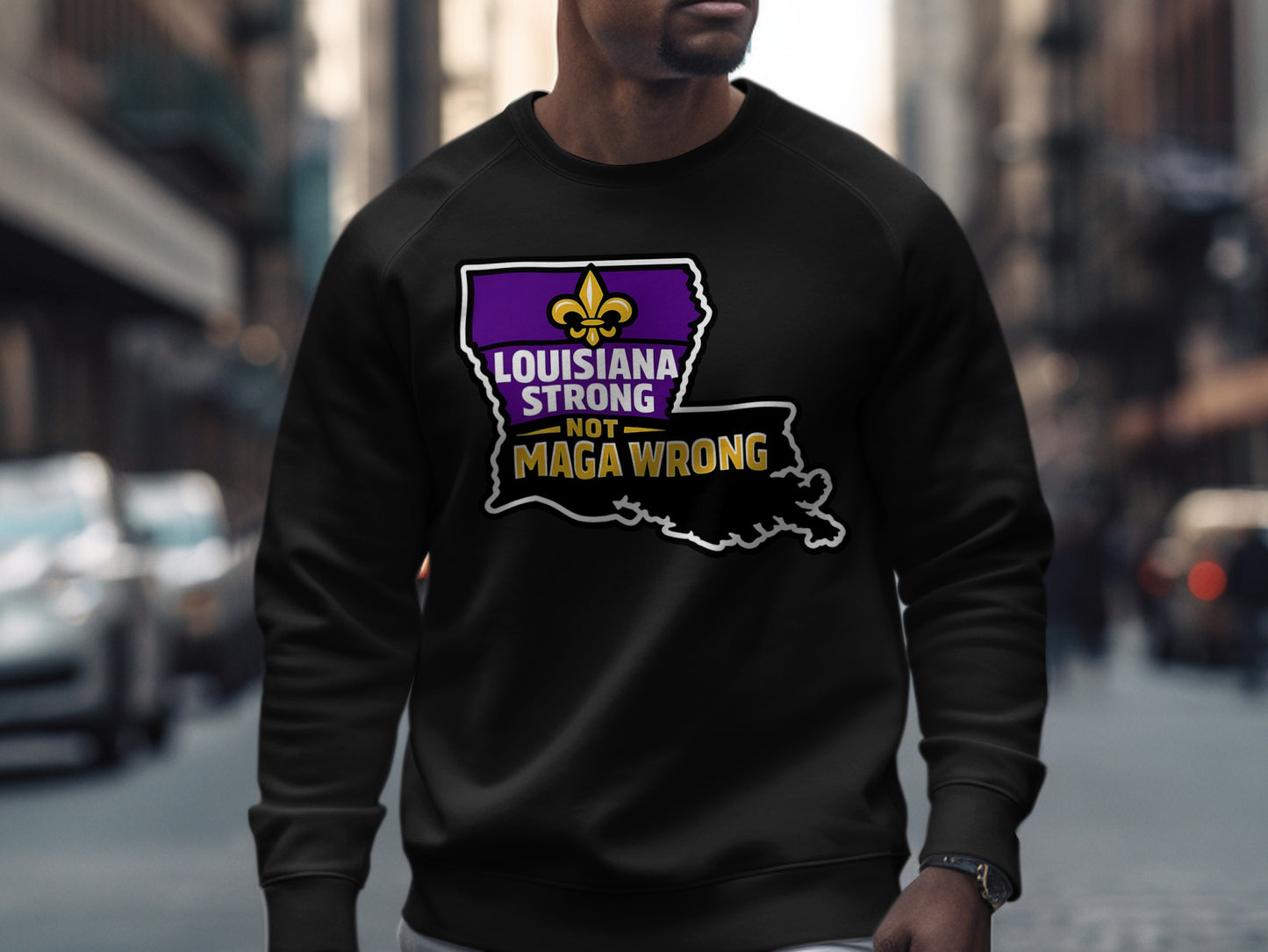 Louisiana Strong Not Maga Wrong Sweatshirt