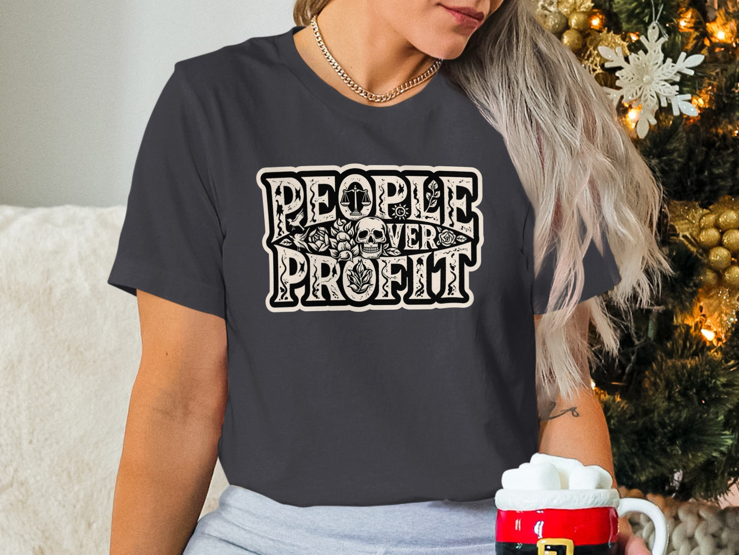 People Over Profit Graphic Tee Inspirational Apparel
