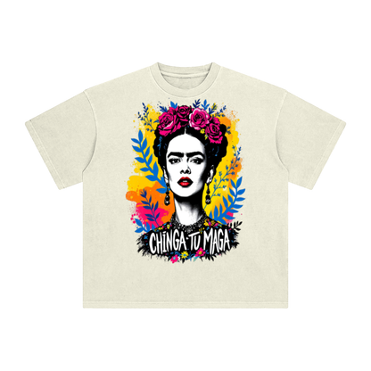 Frida Kahlo Chinga Tu Maga Enzyme Washed T-Shirt
