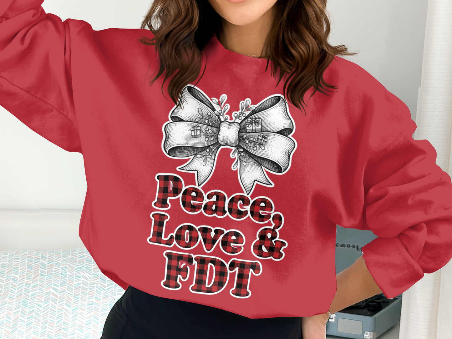 Peace Love & FDT Graphic Sweatshirt