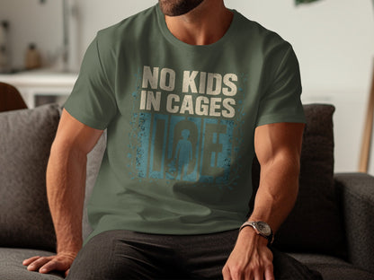 No Kids in Cages Graphic Statement Tee product