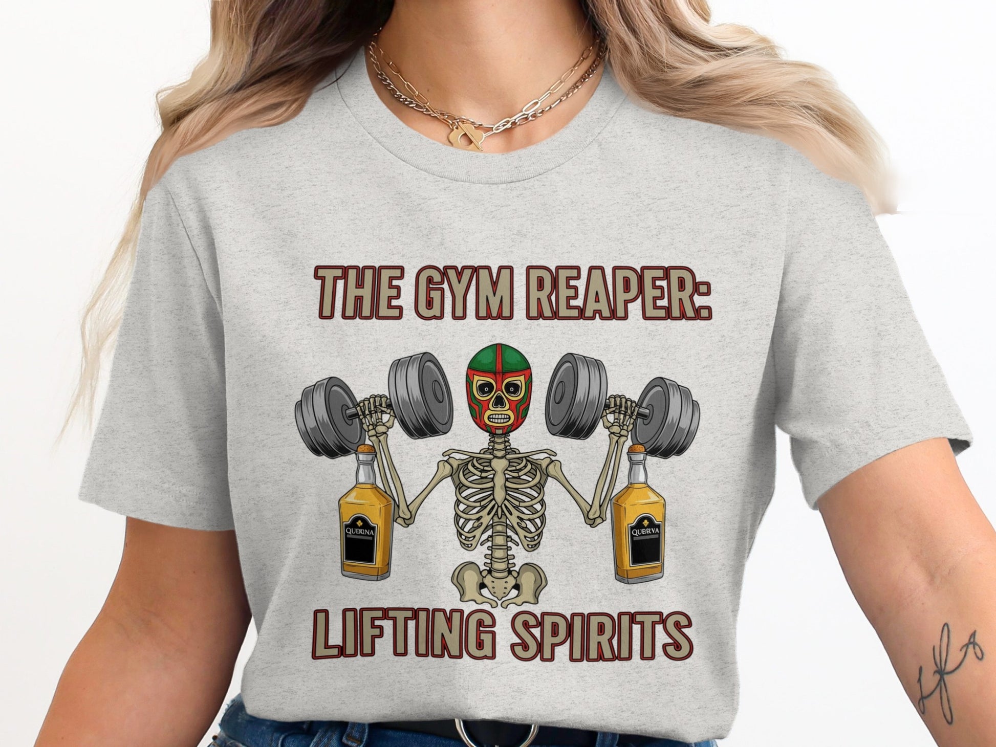 The Gym Reaper Lifting Spirits Graphic T-Shirt product
