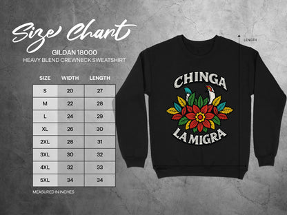 Chinga La Migra Graphic Crewneck Sweatshirt product