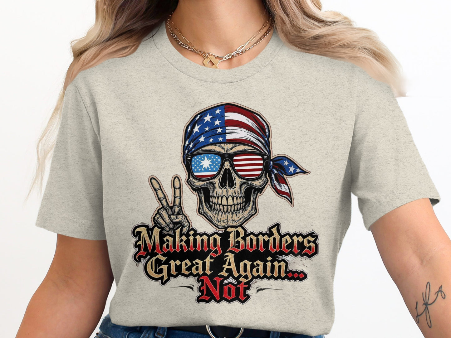 Making Borders Great Again Not Graphic T-Shirt product