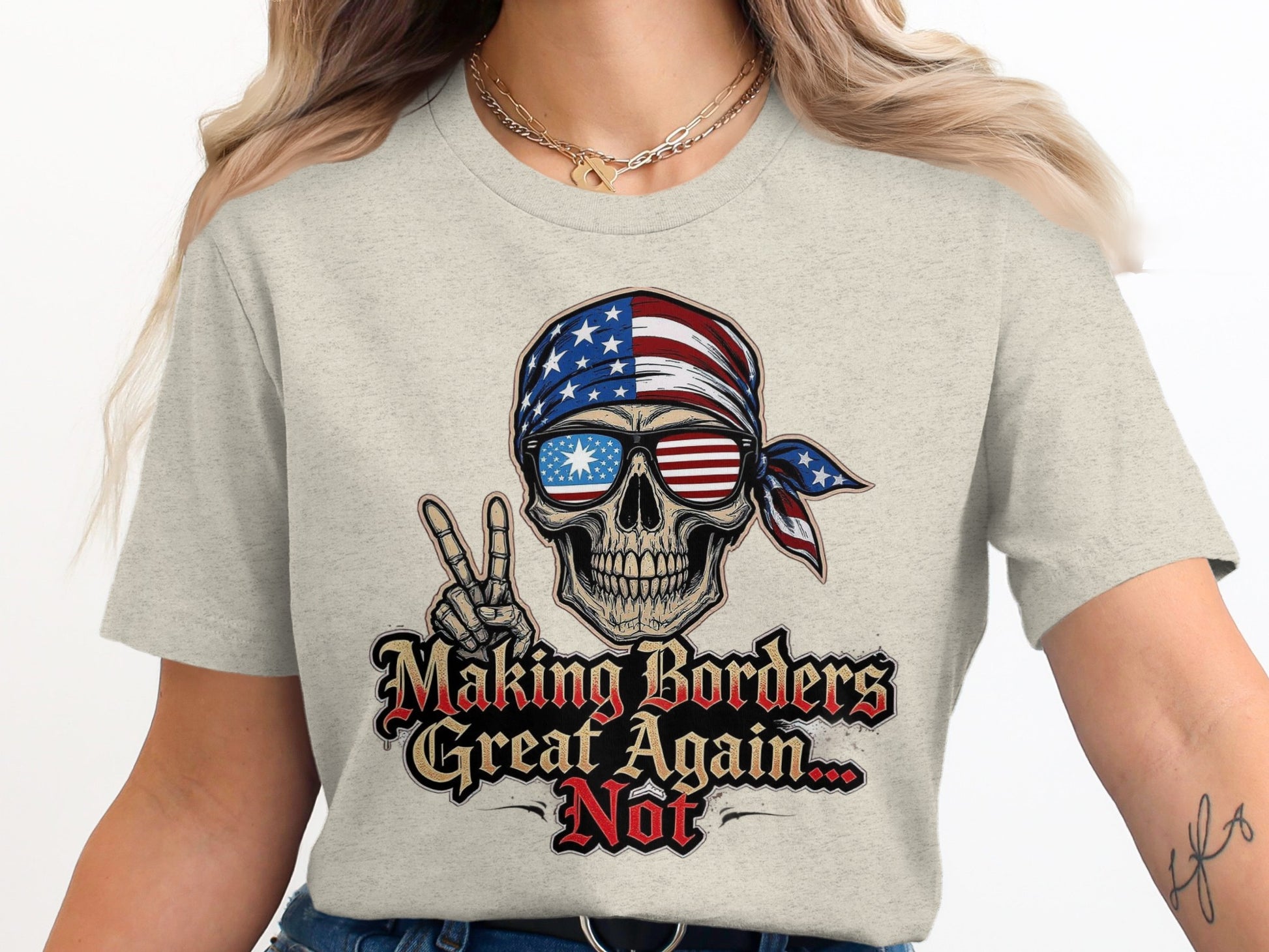 Making Borders Great Again Not Graphic T-Shirt product