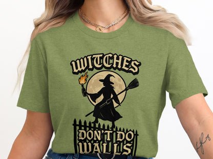 Witches Don't Do Walls Halloween Themed Shirt product