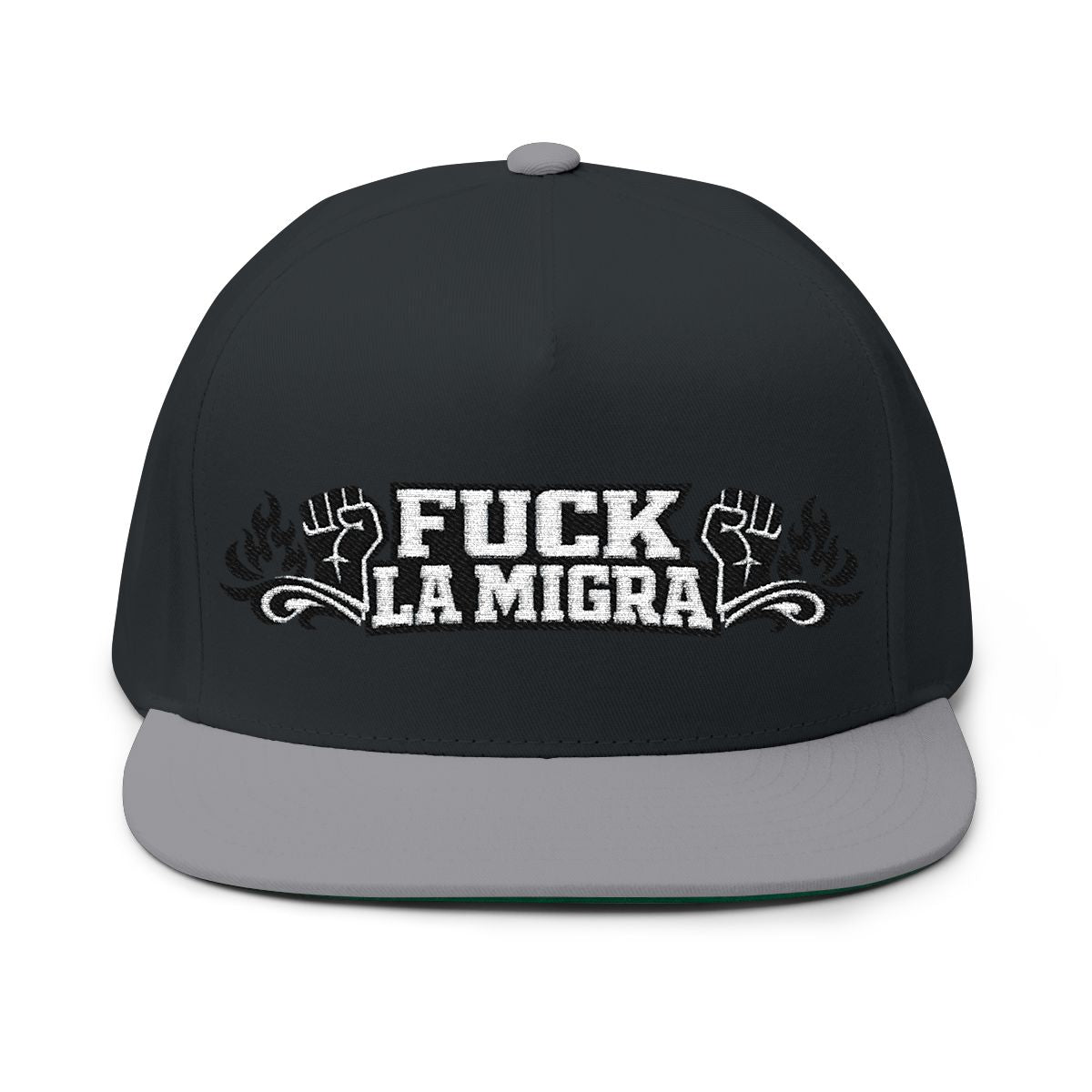 FUCK LA MIGRA Embroidered Snapback Hat