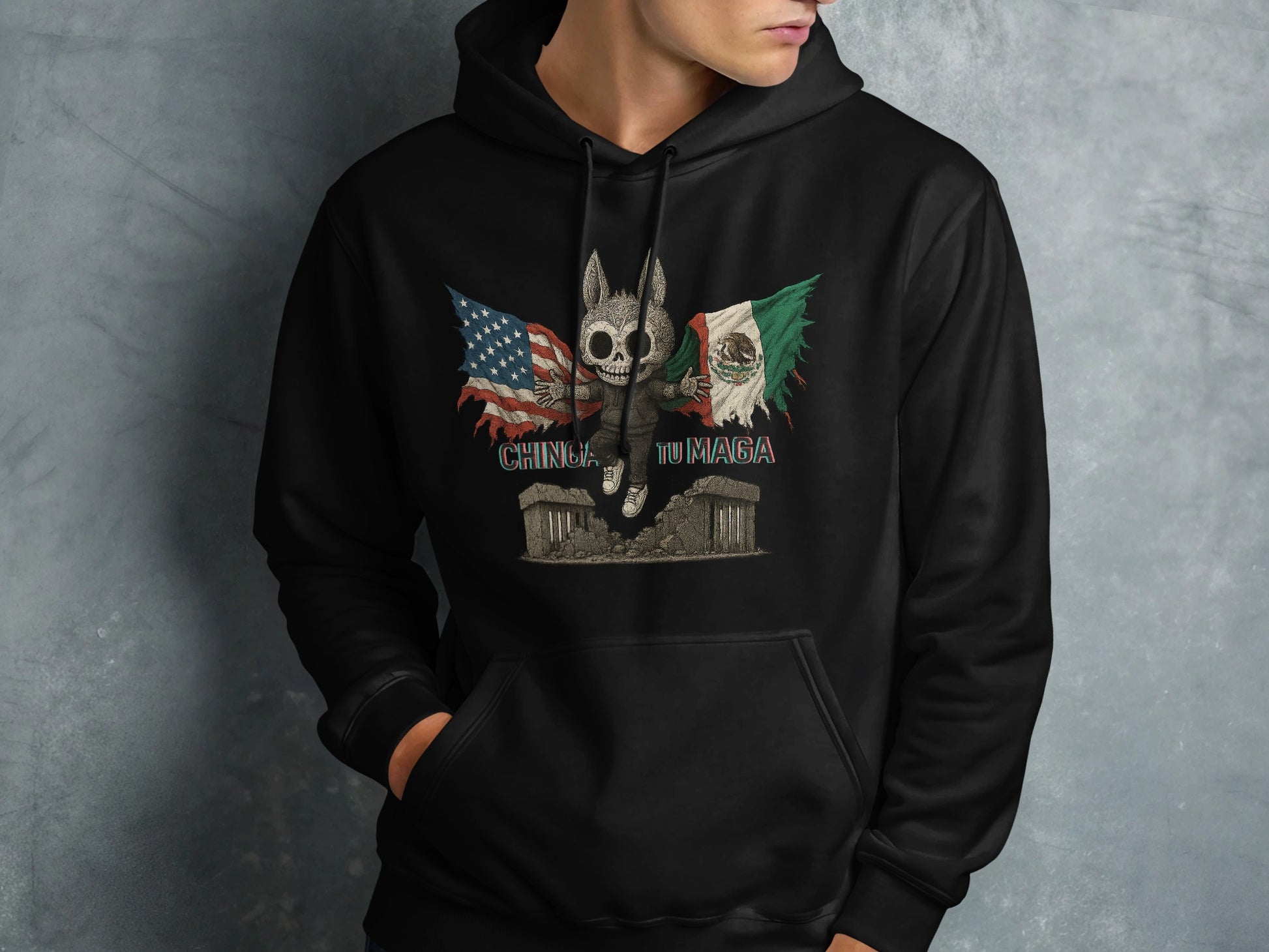 China Fu Tu Maga Design Printed Hoodie product