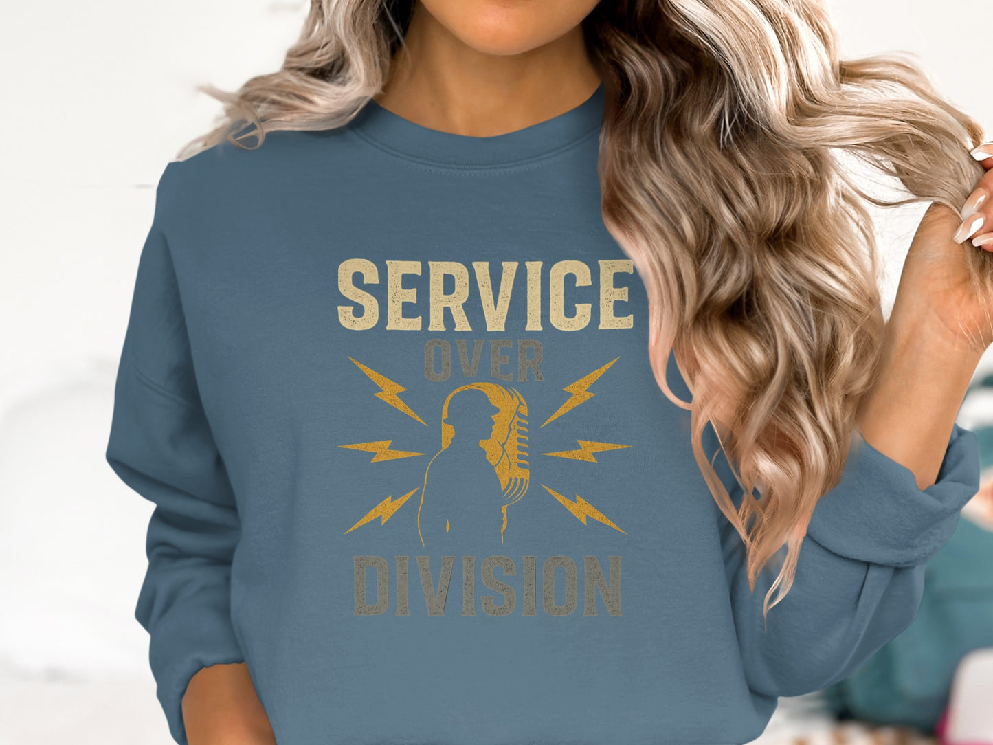 Service Over Division Graphic Sweatshirt product