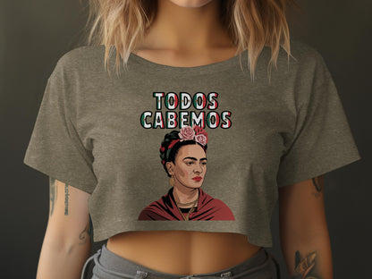 Todos Cabemos Frida Kahlo Art Crop Top product