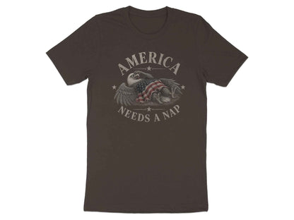 America Needs A Nap" Eagle Graphic T-Shirt