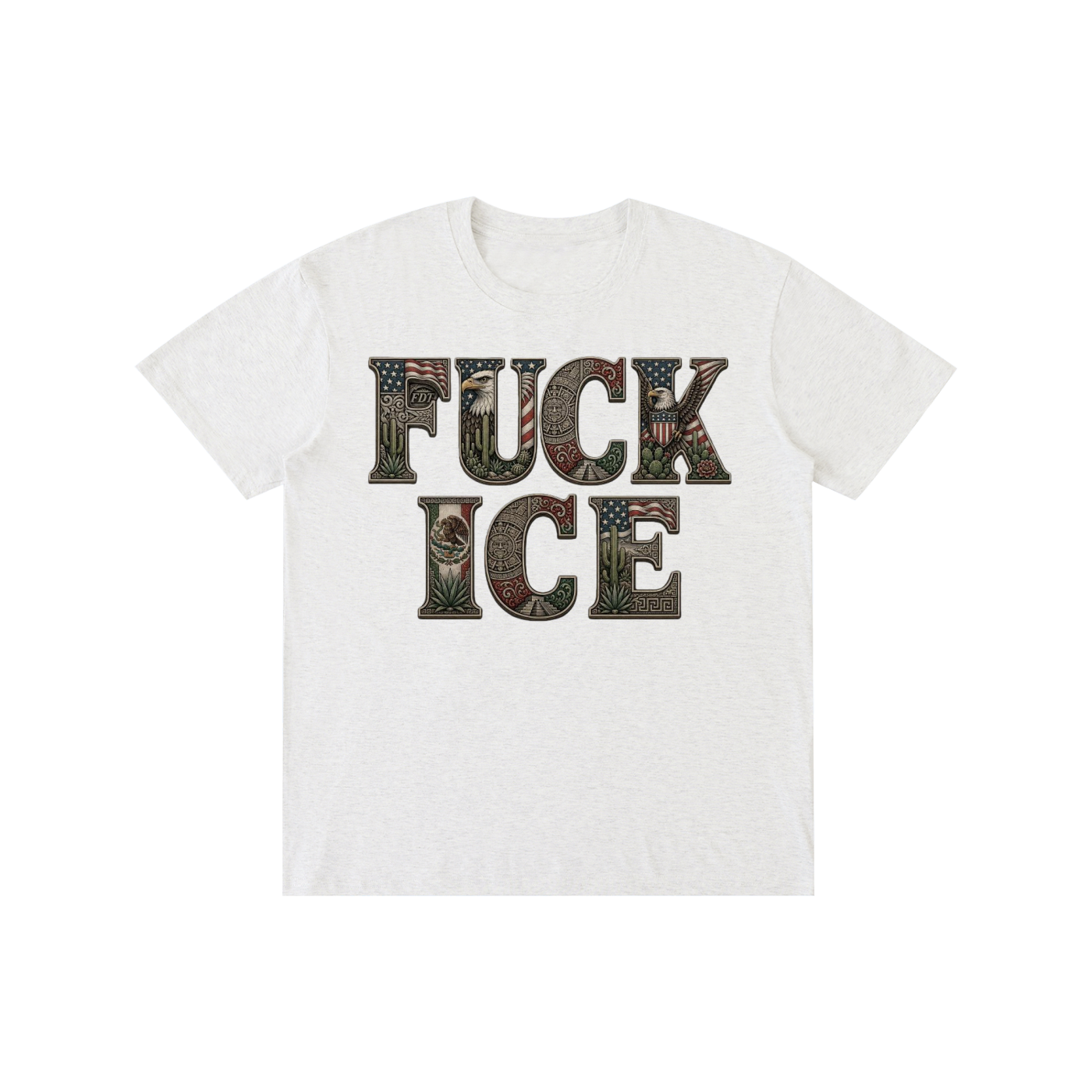 FUCK ICE with FDT Subtle The Perfect Tee; LOUDNESS Needed Now!! Pure Cotton Unisex T-Shirt