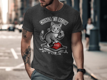 Chinga Tu Meow Cat Middle Finger MAGA Hat product type