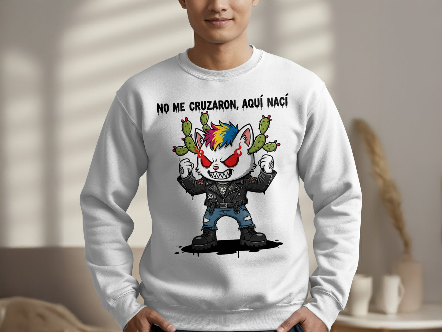 No Me Cruzaron Aquí Nací Graphic Sweatshirt product
