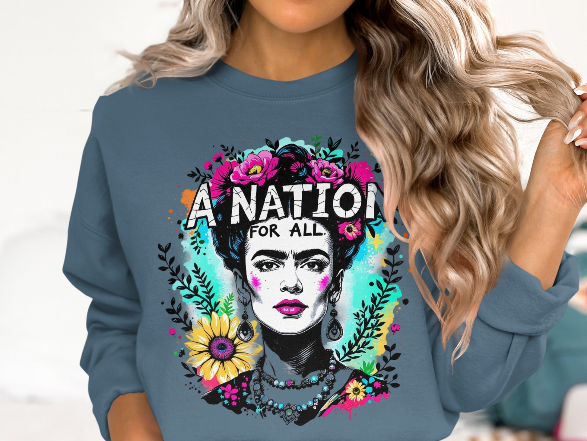 A Nation For All Frida Kahlo Sweatshirt Product