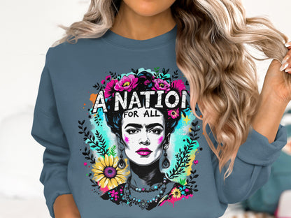 A Nation For All Frida Kahlo Sweatshirt Product