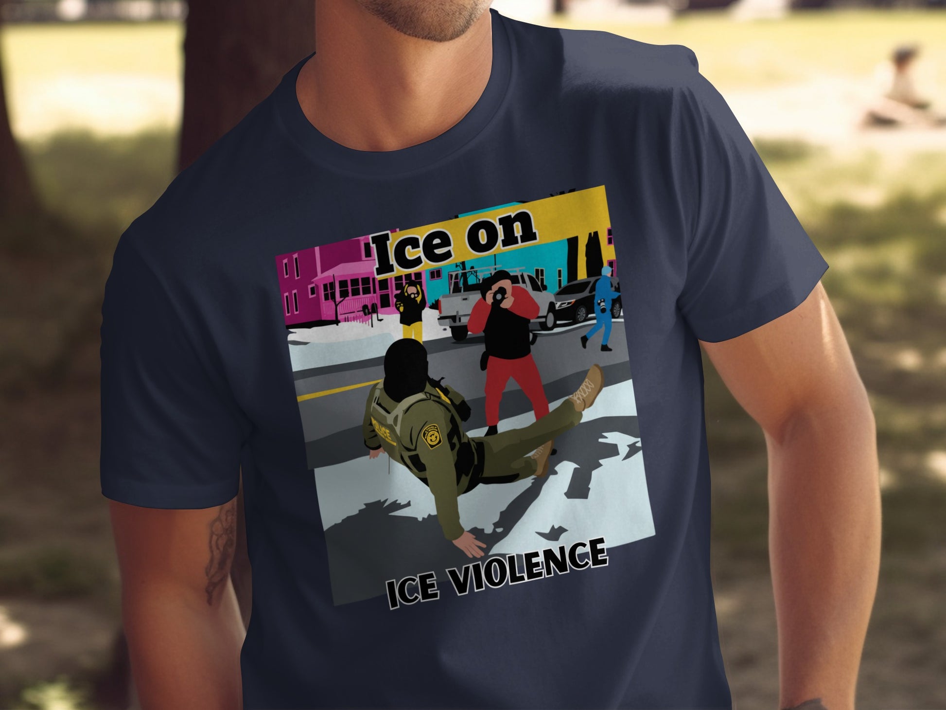 Ice on Ice Violence Graphic T-Shirt