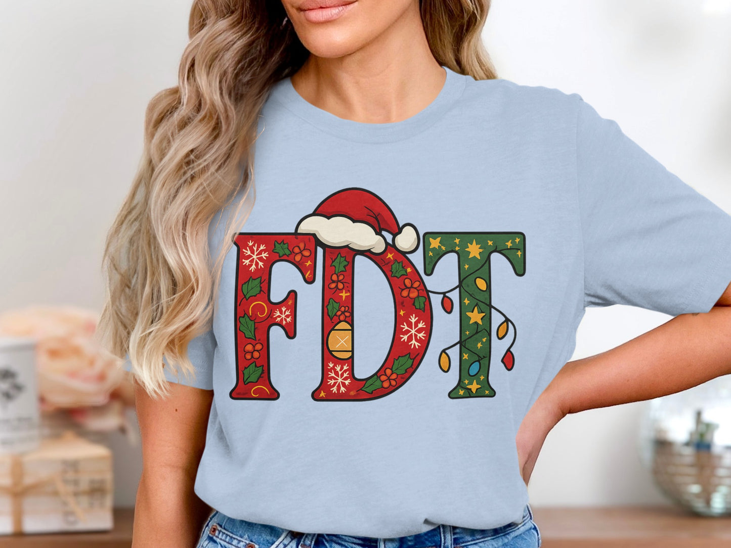 FDT Christmas Holiday Design Casual Shirt