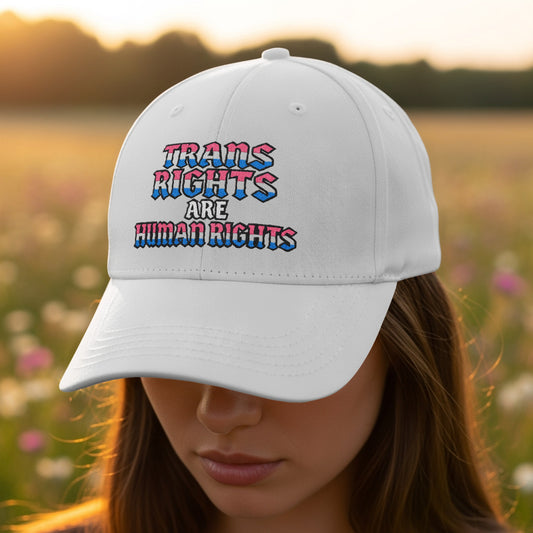 Trans Rights Are Human Rights White Cap product