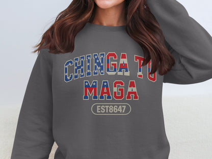 CHINGA TU MAGA EST8647 gray long sleeve shirt