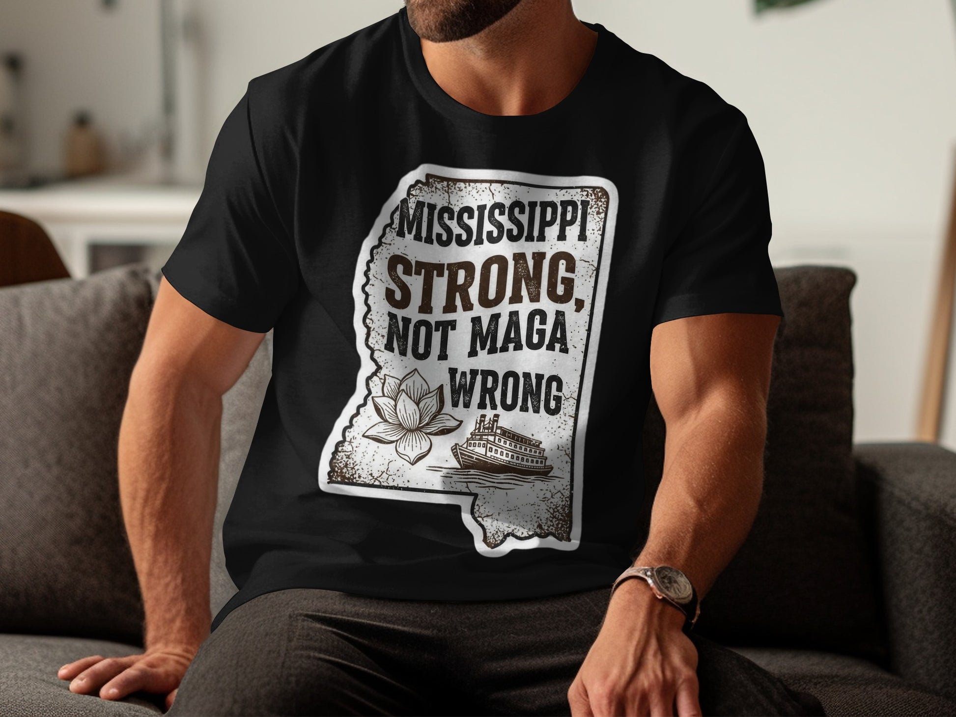 Mississippi Strong Not MAGA Wrong T-Shirt product