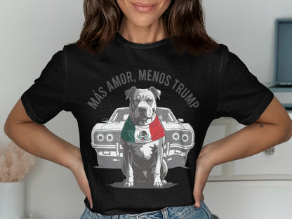 Más Amor Menos Trump Graphic T-shirt product