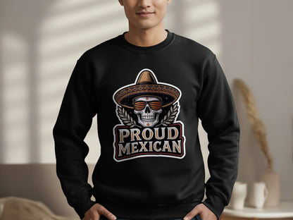 Proud Mexican Skull with Sombrero Design Product