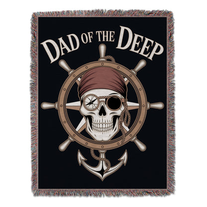 Dad of the Deep Pirate Themed Blanket product