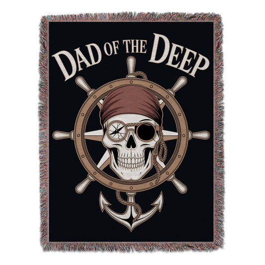Dad of the Deep Pirate Themed Blanket product