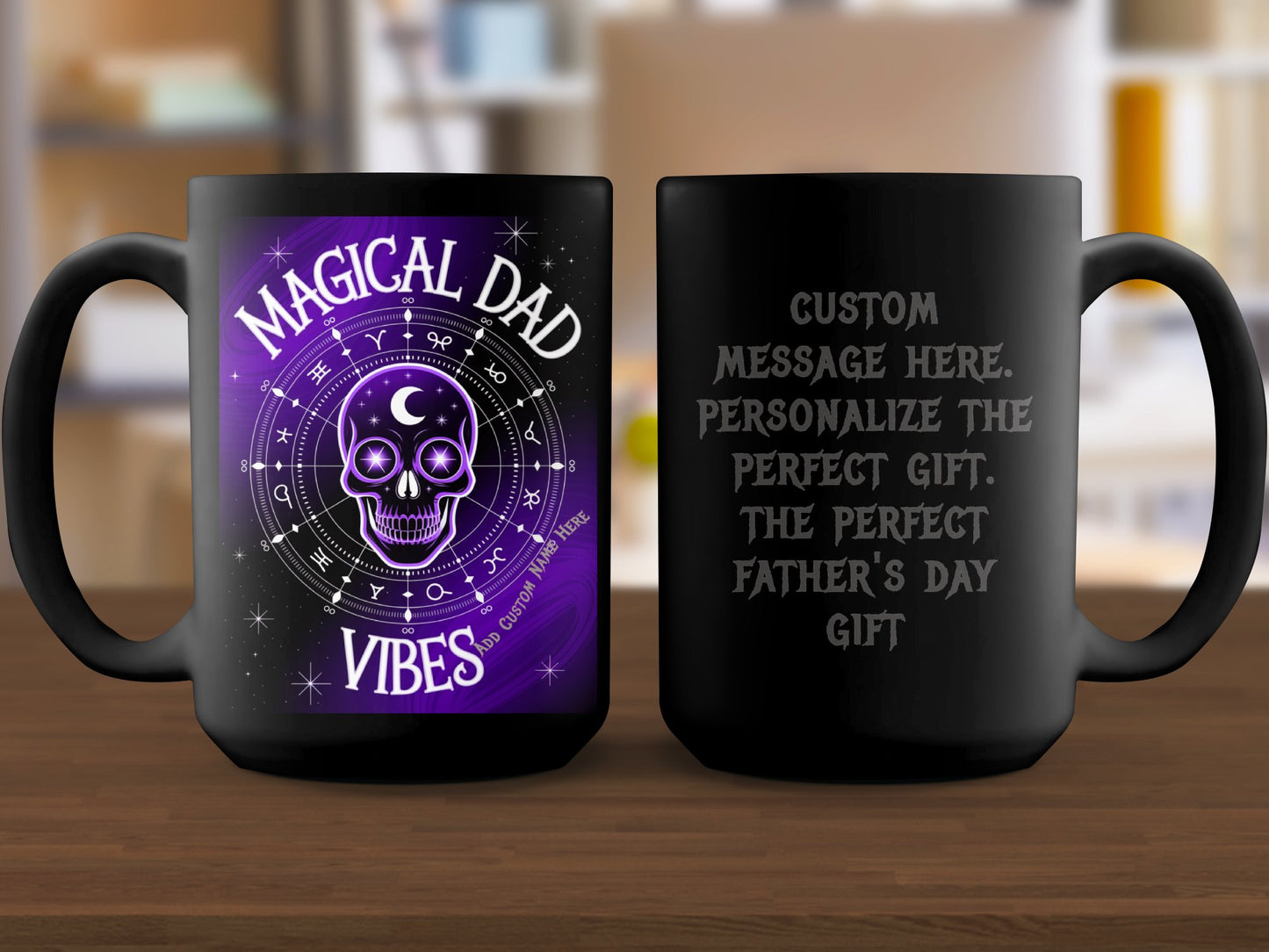 Magical Dad Vibes Skull Design Father's Day Mug product